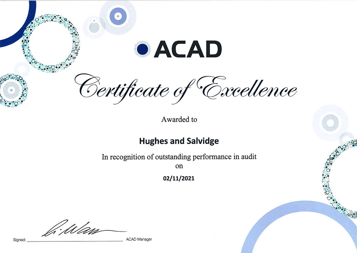 ACAD Certificate of Excellence