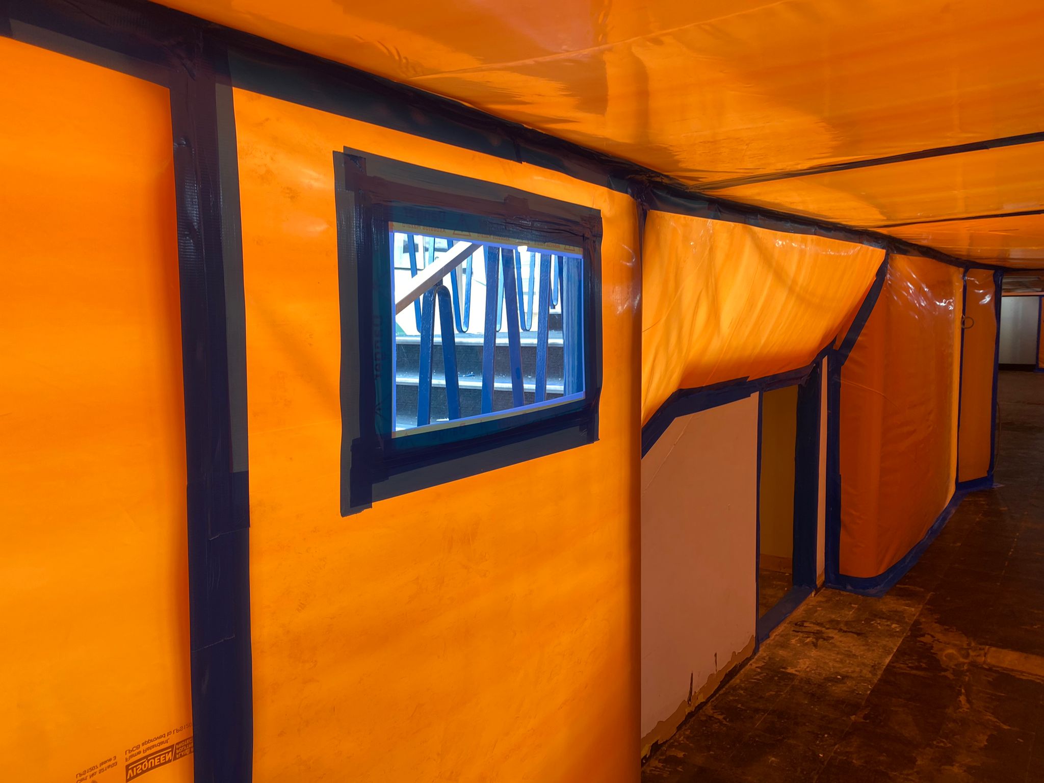 inside Asbestos Containment