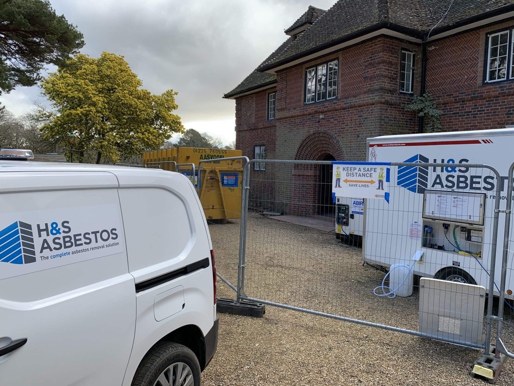 H&S Asbestos removal van